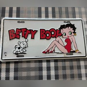 Betty Boop License Plate “ NEW”